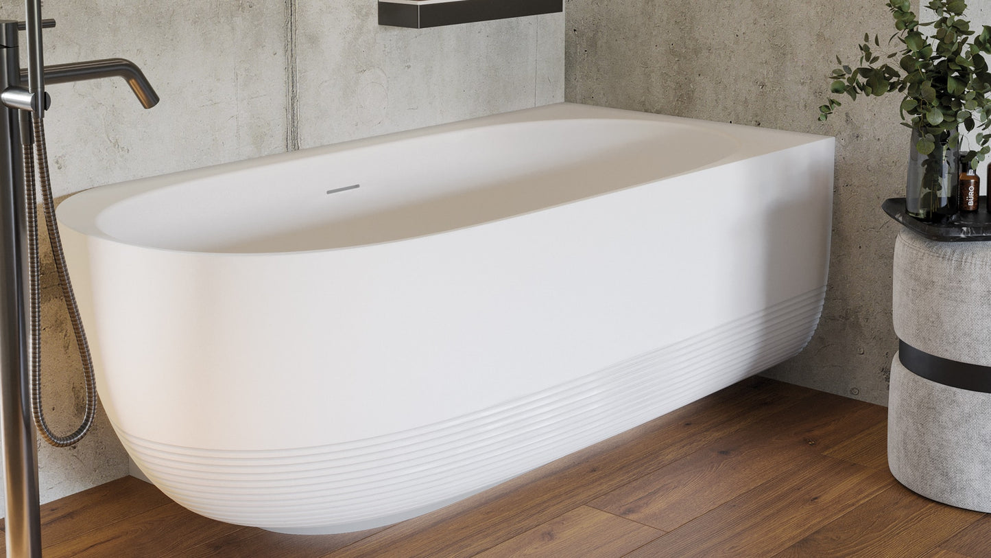 Vasca in Acrilico/Gel Coat Resina FORMA AQUAE AURA CORNER 160x75 cm