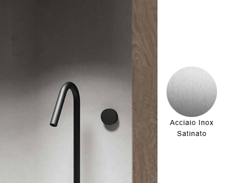 BOCCA EROGAZIONE CON MISCELATORE PROGRESSIVO LAVABO A PAVIMENTO NIC DESIGN MADE 18x101 cm