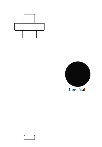 BRACCIO DOCCIA A SOFFITTO NIC DESIGN SOLO 23,5 cm