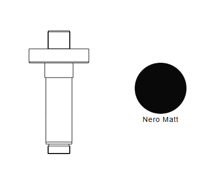 BRACCIO DOCCIA A SOFFITTO NIC DESIGN SOLO 9,5 cm