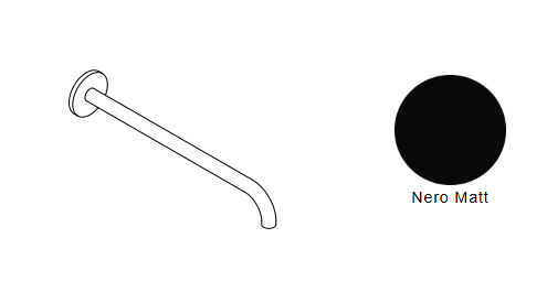 BRACCIO DOCCIA NIC DESIGN SOLO 45,6/38,6 cm