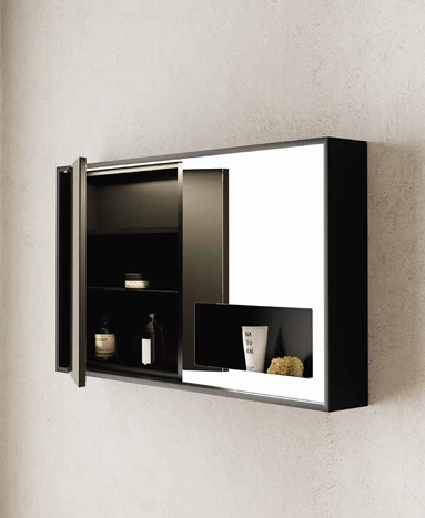 Specchio Contenitore con mensola NIC DESIGN CASE - 105x60x16 cm