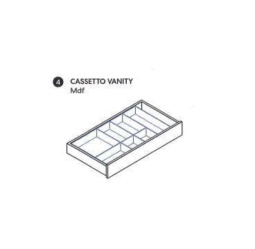 Cassetto Vanity in MDF LACCATO NIC DESIGN BELT