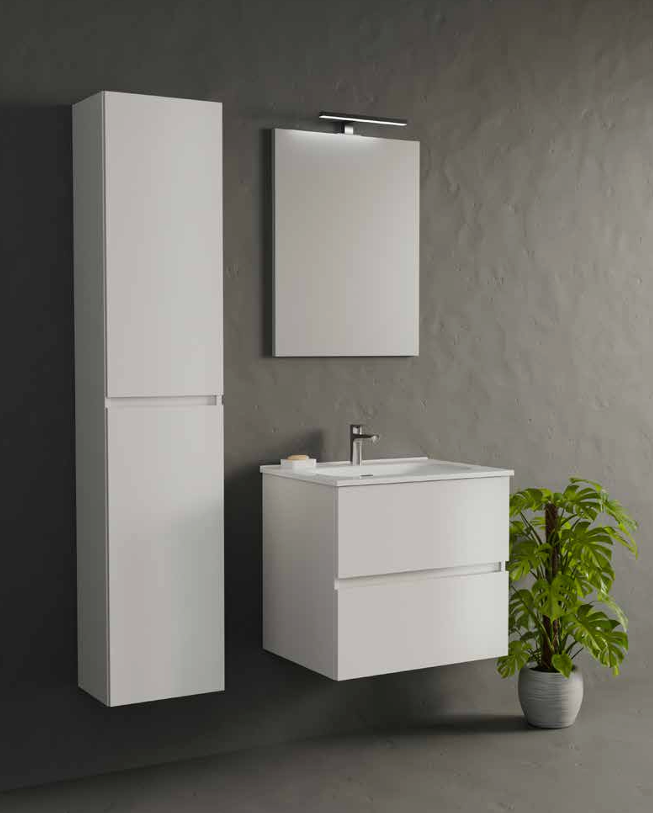 Composizione Mobile da Bagno IDEA STELLA ROX 60.1 BIANCO OPACO