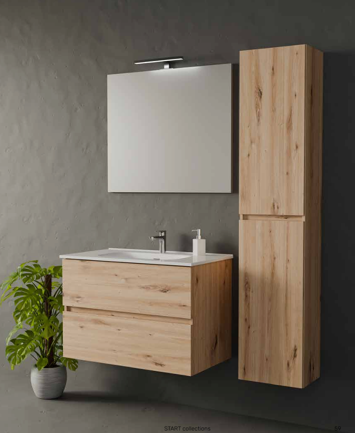 Composizione Mobile da Bagno IDEA STELLA ROX 80.1 ROVERE NODATO