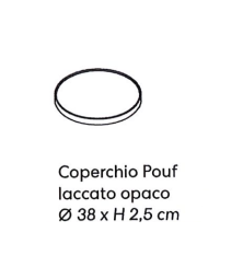 Coperchio in Iroko/MDF x POUF NIC DESIGN MEDITERRANEO