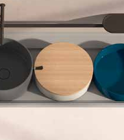 Coperchio in Iroko x Portaoggetti NIC DESIGN MEDITERRANEO