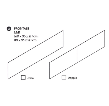 Frontale in MDF LACCATO NIC DESIGN BELT