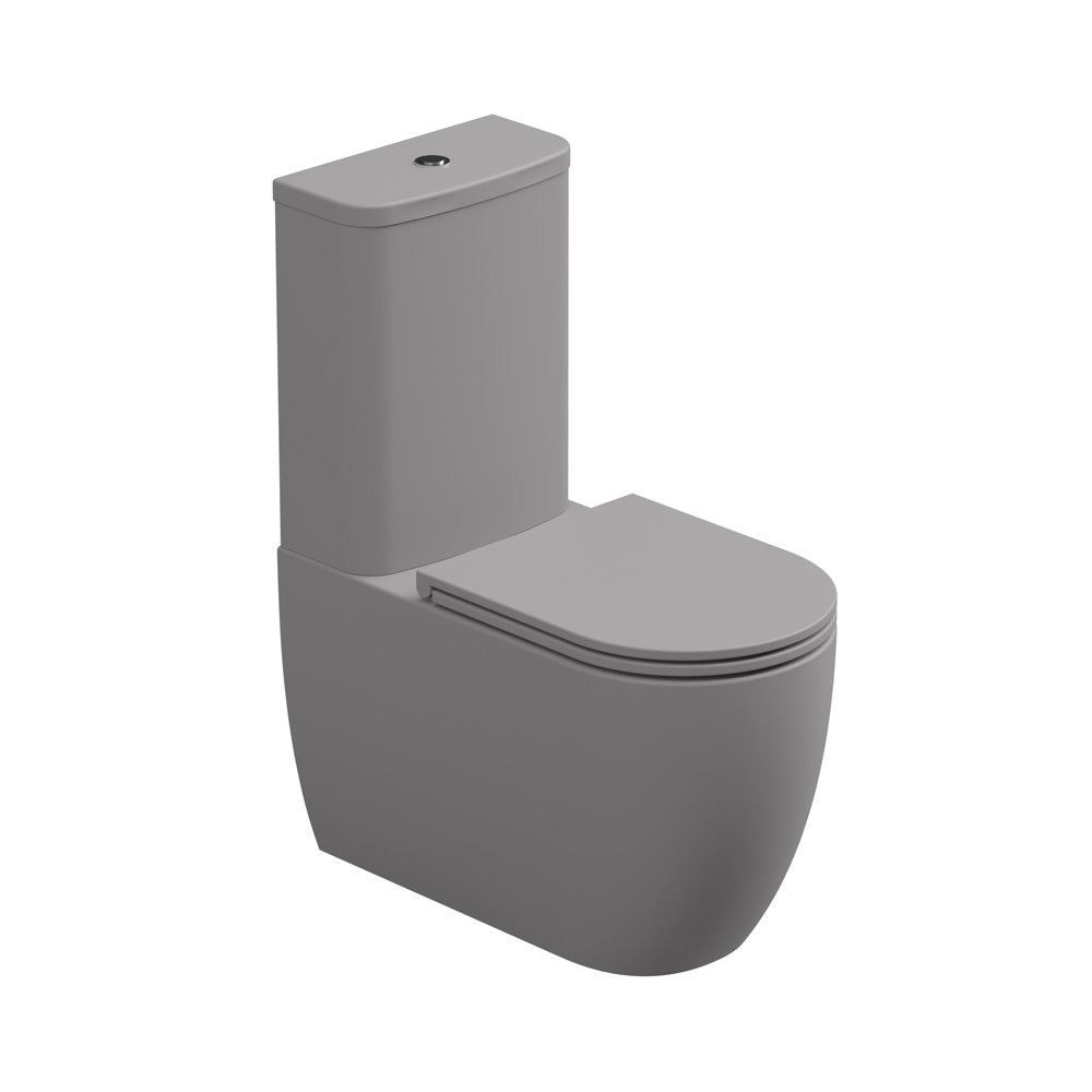 Vaso con cassetta Monoblocco WC a Terra in ceramica Rimless GSG LIKE