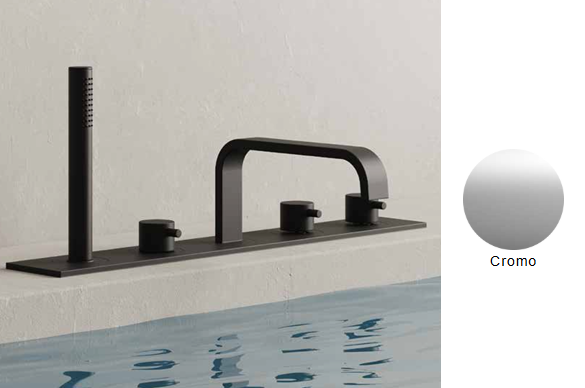 GRUPPO PER BORDO VASCA NIC DESIGN SOLO 52x8 cm