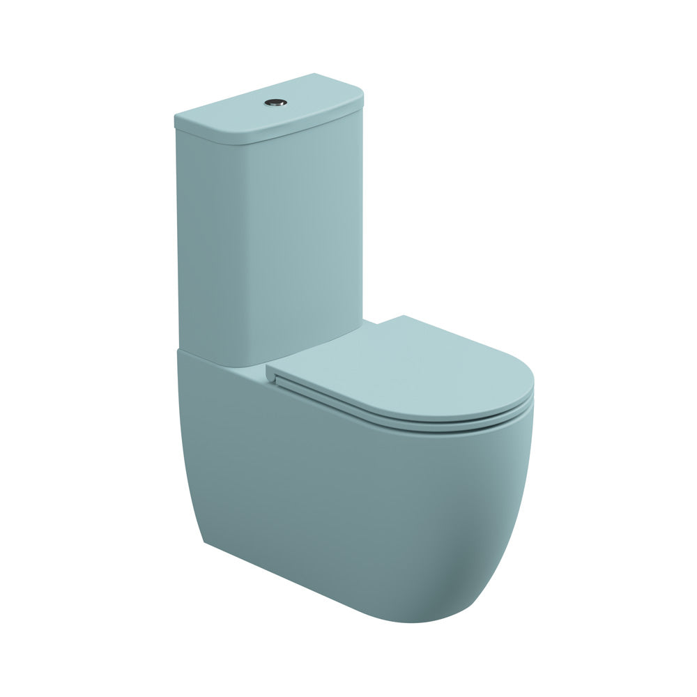 Vaso con cassetta Monoblocco WC a Terra in ceramica Rimless GSG LIKE