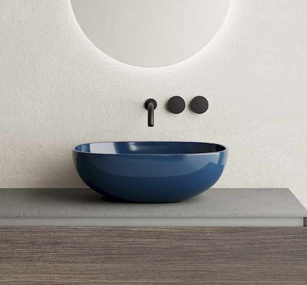 Lavabo da Appoggio in ceramica NIC DESIGN MILK 54x40 cm