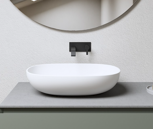 Lavabo da Appoggio in ceramica NIC DESIGN MILK EXTREME 60x39 cm