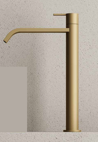 MISCELATORE MONOCOMANDO LAVABO ALTO NIC DESIGN SOLO 13x38 cm