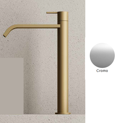 MISCELATORE MONOCOMANDO LAVABO ALTO NIC DESIGN SOLO 13x33 cm