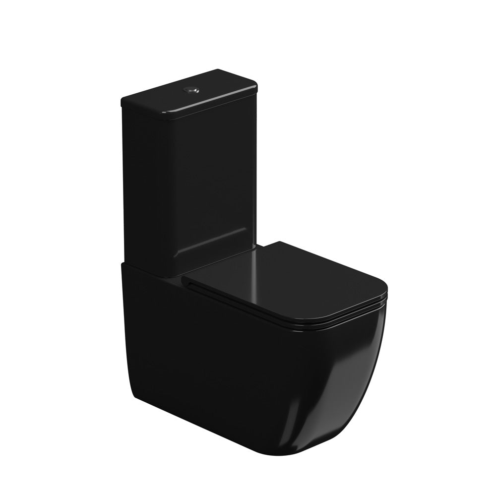 Vaso con cassetta Monoblocco WC a Terra in ceramica Rimless GSG BRIO