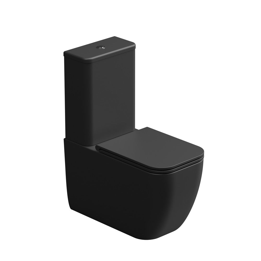 Vaso con cassetta Monoblocco WC a Terra in ceramica Rimless GSG BRIO