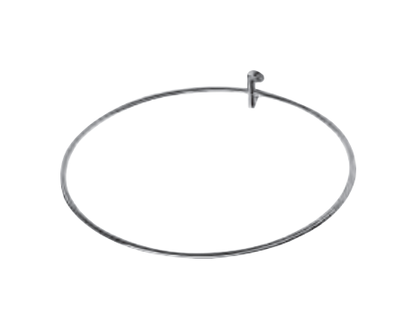 Asta circolare in Acciaio per Tenda Doccia NIC DESIGN VITTORIA