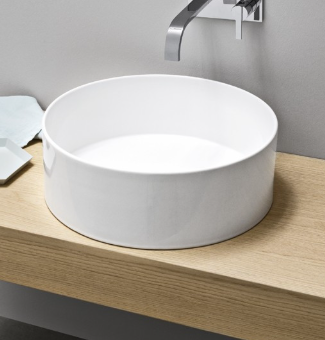 Lavabo Tondo da Appoggio in ceramica NIC DESIGN OVVIO 45 mm