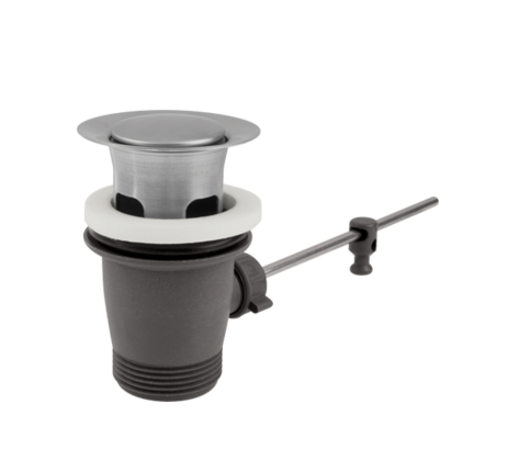 PILETTA DA 1"1/4 VEMA CON SCARICO ACCIAIO P000523