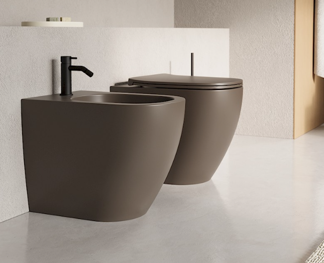 Vaso WC a Terra in ceramica Rimless NIC DESIGN PIN