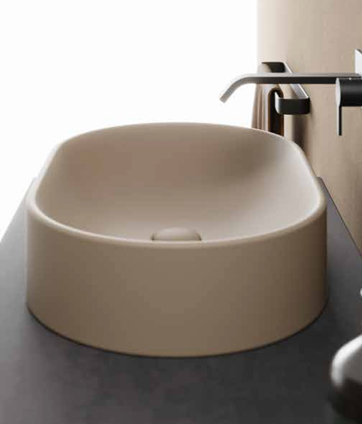 Lavabo da Appoggio in ceramica NIC DESIGN PIN 60 - 60x37 cm