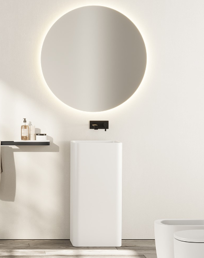 Specchio Tondo FILO LUCIDO NIC DESIGN RAGGIO RETROILLUMINATO - D. 60 - 90 - 120 cm