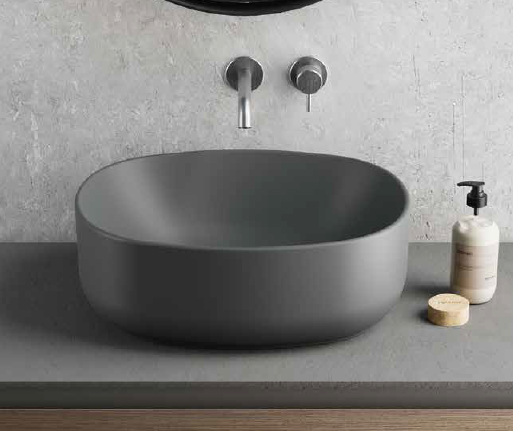 Lavabo da Appoggio in ceramica NIC DESIGN SEMPLICE 55 - 55x40 cm
