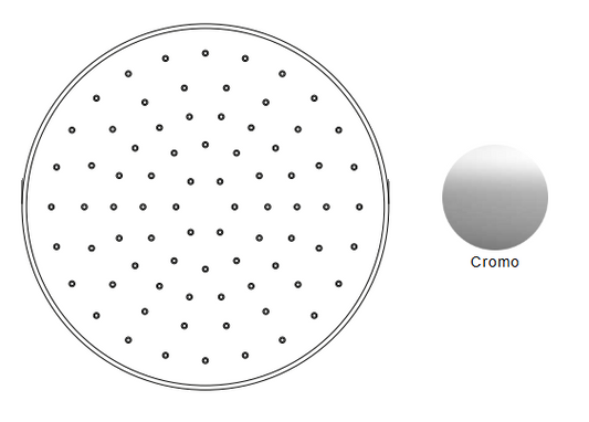 SOFFIONE DOCCIA NIC DESIGN SOLO D. 25 cm