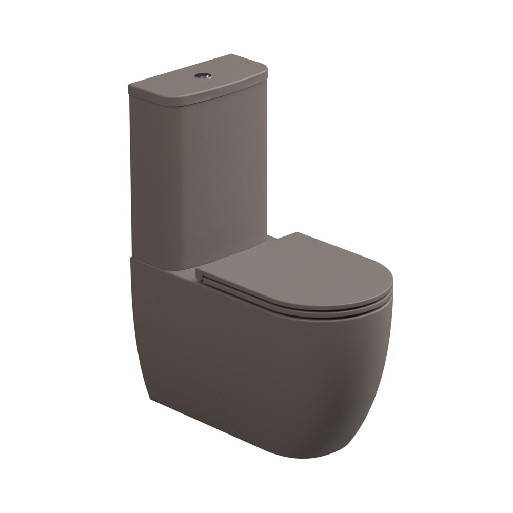 Vaso con cassetta Monoblocco WC a Terra in ceramica Rimless GSG LIKE