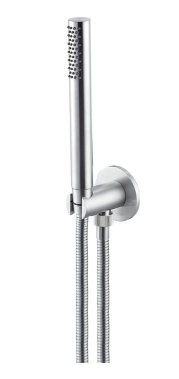 GRUPPO PRESA ACQUA CON DOCCETTA VEMA WELLNESS STEEL ACCIAIO V08132