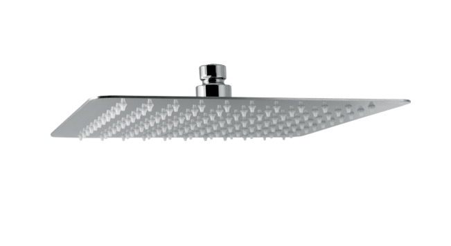 SOFFIONE ULTRASLIM DOCCIA QUADRO 250x250 mm VEMA WELLNESS STEEL ACCIAIO V08249