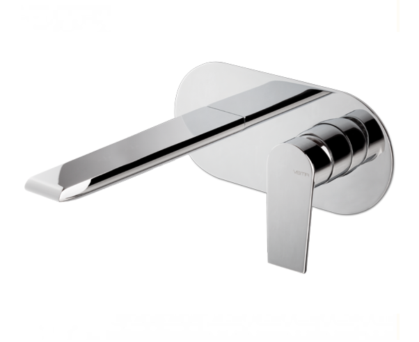 GRUPPO MISCELATORE MONOCOMANDO LAVABO A PARETE L. 240 mm VEMA TIMEA OTTONE V16051