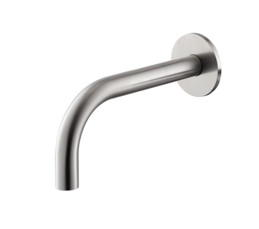 BOCCA DI EROGAZIONE A PARETE LAVABO VEMA TIBER STEEL ACCIAIO V17054