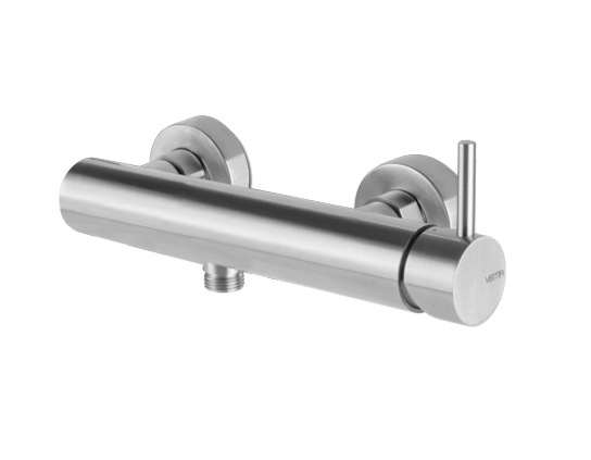 MISCELATORE MONOCOMANDO ESTERNO DOCCIA VEMA TIBER STEEL ACCIAIO V17090