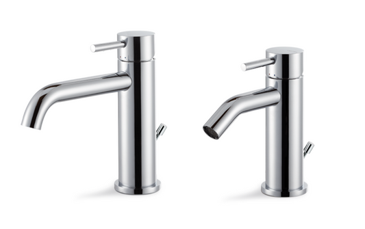 SET MISCELATORE MONOCOMANDO LAVABO + BIDET VEMA MAIRA OTTONE V27010 + V27070