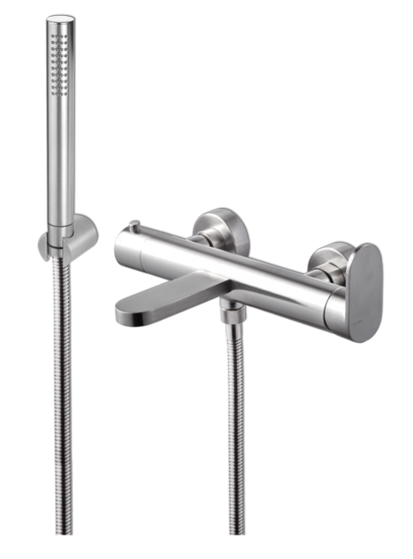 GRUPPO VASCA ESTERNO VEMA AYAS STEEL ACCIAIO V28081