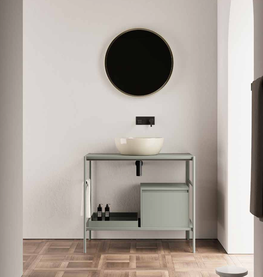 Mobile da Bagno NIC DESIGN VELO 87 Salvia - 87x52x74 cm