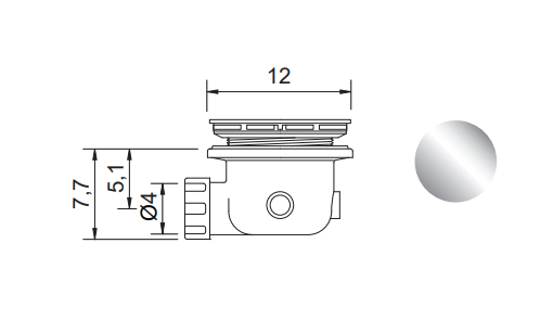 Piletta per PIATTO DOCCIA in Ceramica NIC DESIGN PLAID