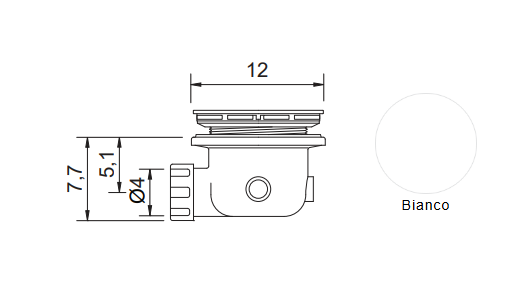 Piletta per PIATTO DOCCIA in Ceramica NIC DESIGN PLAID