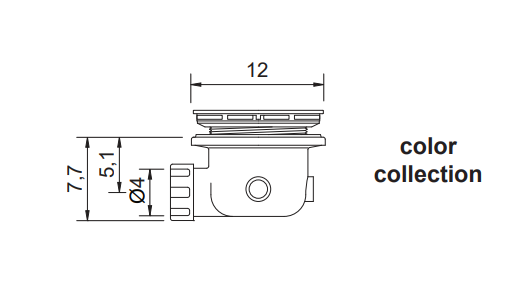 Piletta per PIATTO DOCCIA in Ceramica NIC DESIGN PLAID