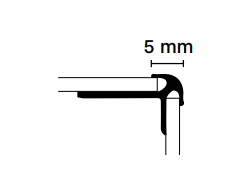 PARAGRADINO RIGATO IN ALLUMINIO SPC FLOW