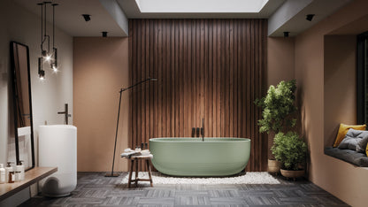 Vasca in Acrilico/Gel Coat Resina FORMA AQUAE AURA WALL 160x75 cm