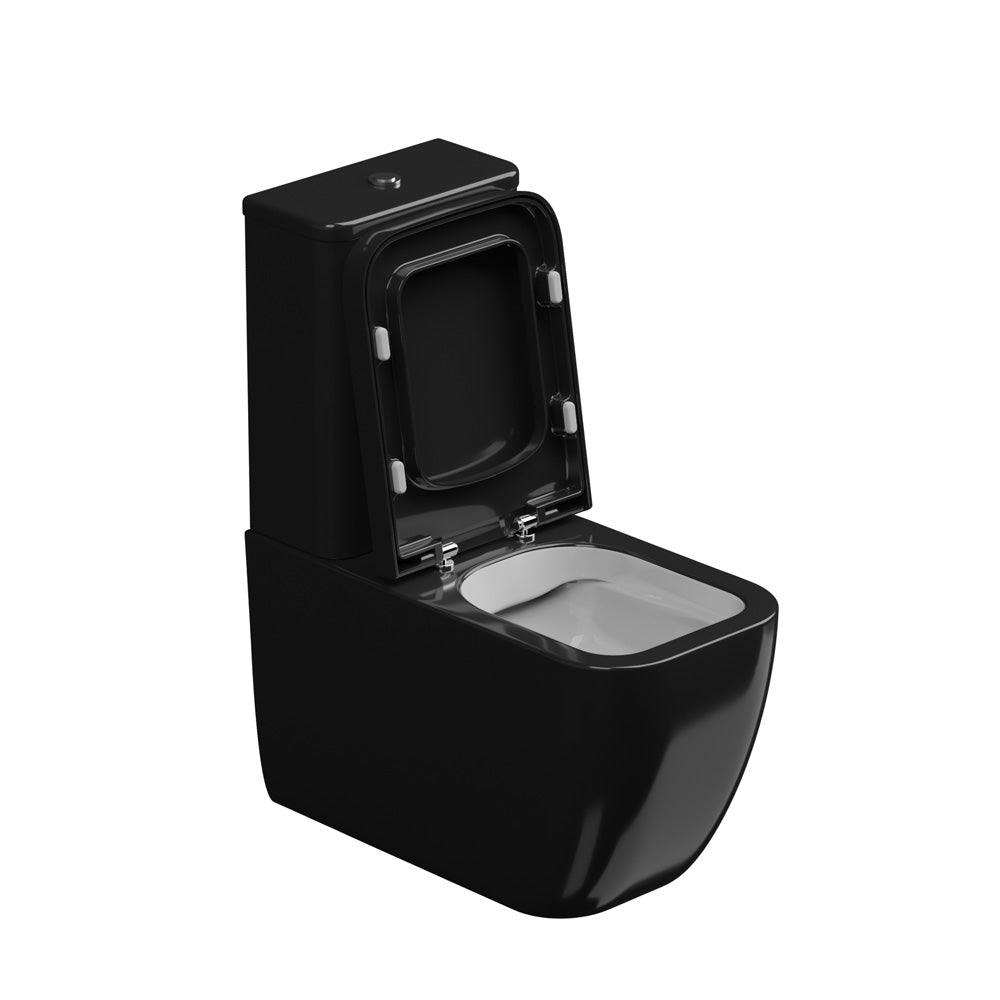 Vaso con cassetta Monoblocco WC a Terra in ceramica Rimless GSG BRIO