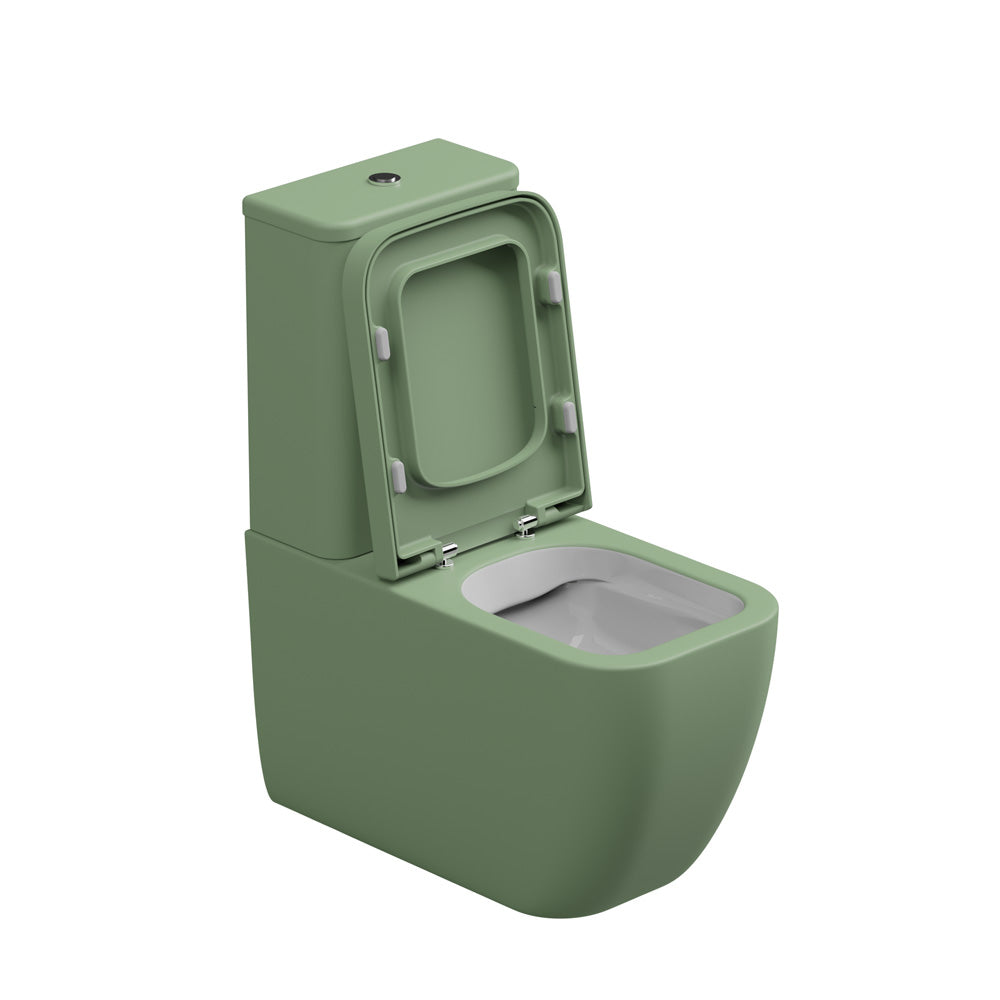 Vaso con cassetta Monoblocco WC a Terra in ceramica Rimless GSG BRIO