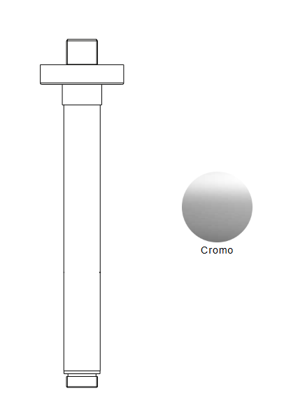 BRACCIO DOCCIA A SOFFITTO NIC DESIGN SOLO 23,5 cm