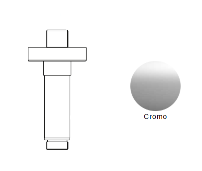 BRACCIO DOCCIA A SOFFITTO NIC DESIGN SOLO 9,5 cm
