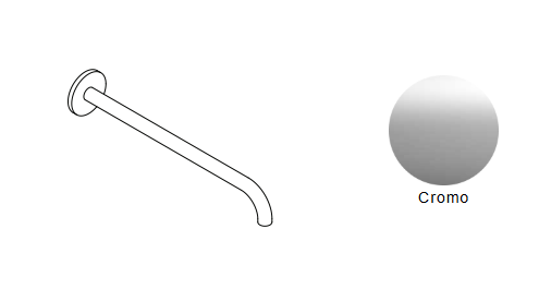 BRACCIO DOCCIA NIC DESIGN SOLO 45,6/38,6 cm