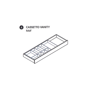 Cassetto Vanity in MDF LACCATO NIC DESIGN BELT