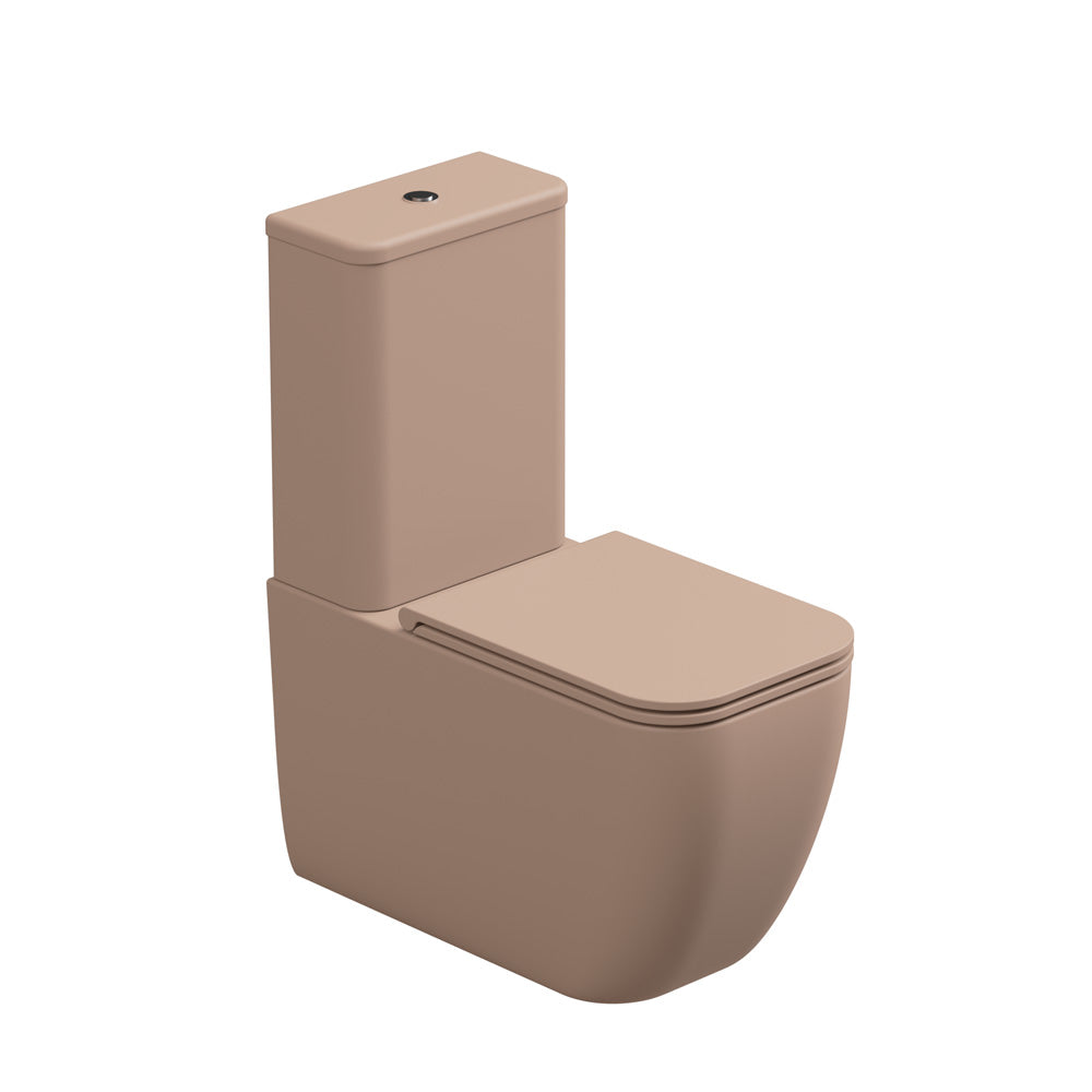 Vaso con cassetta Monoblocco WC a Terra in ceramica Rimless GSG BRIO